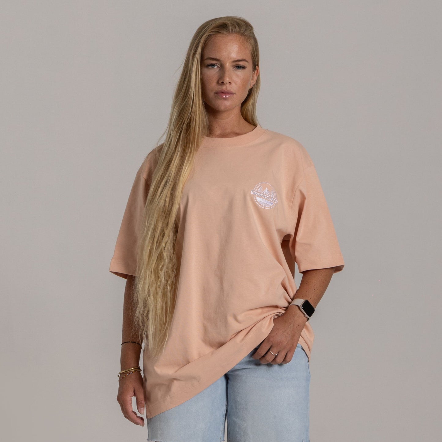 LIGHT PINK UNISEX OVERSIZED EIRA PROJECT T-SHIRT