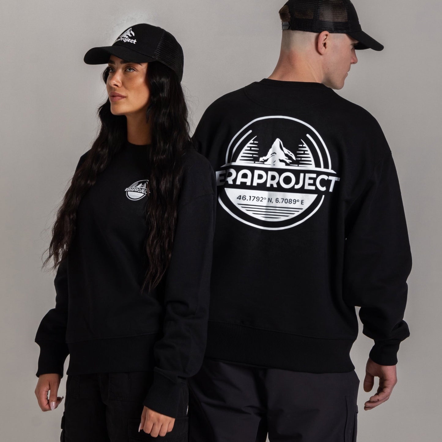 BLACK UNISEX EIRA PROJECT HEAVYWEIGHT SWEATSHIRT