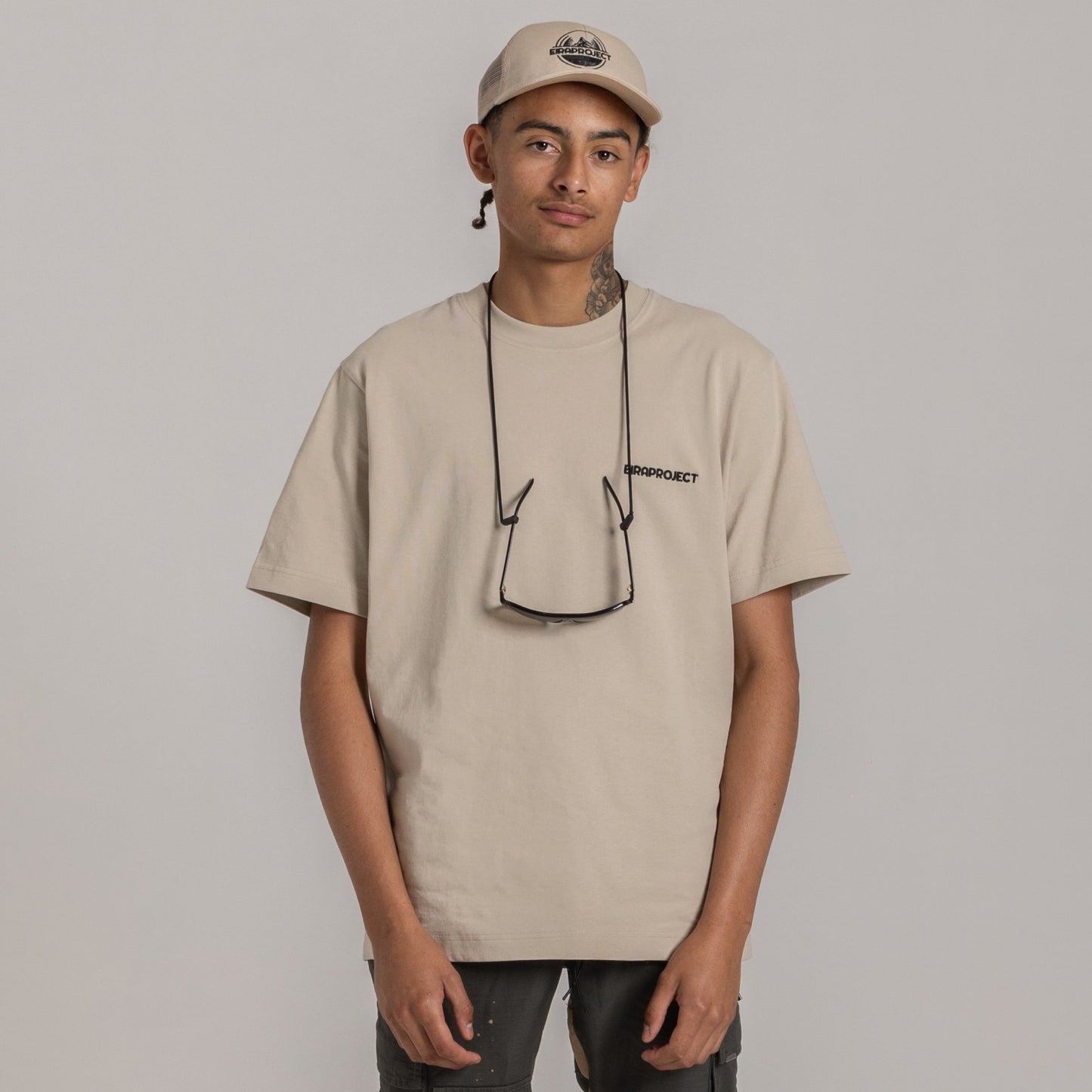 STONE UNISEX OVERSIZED EIRA PROJECT HEAVYWEIGHT T-SHIRT
