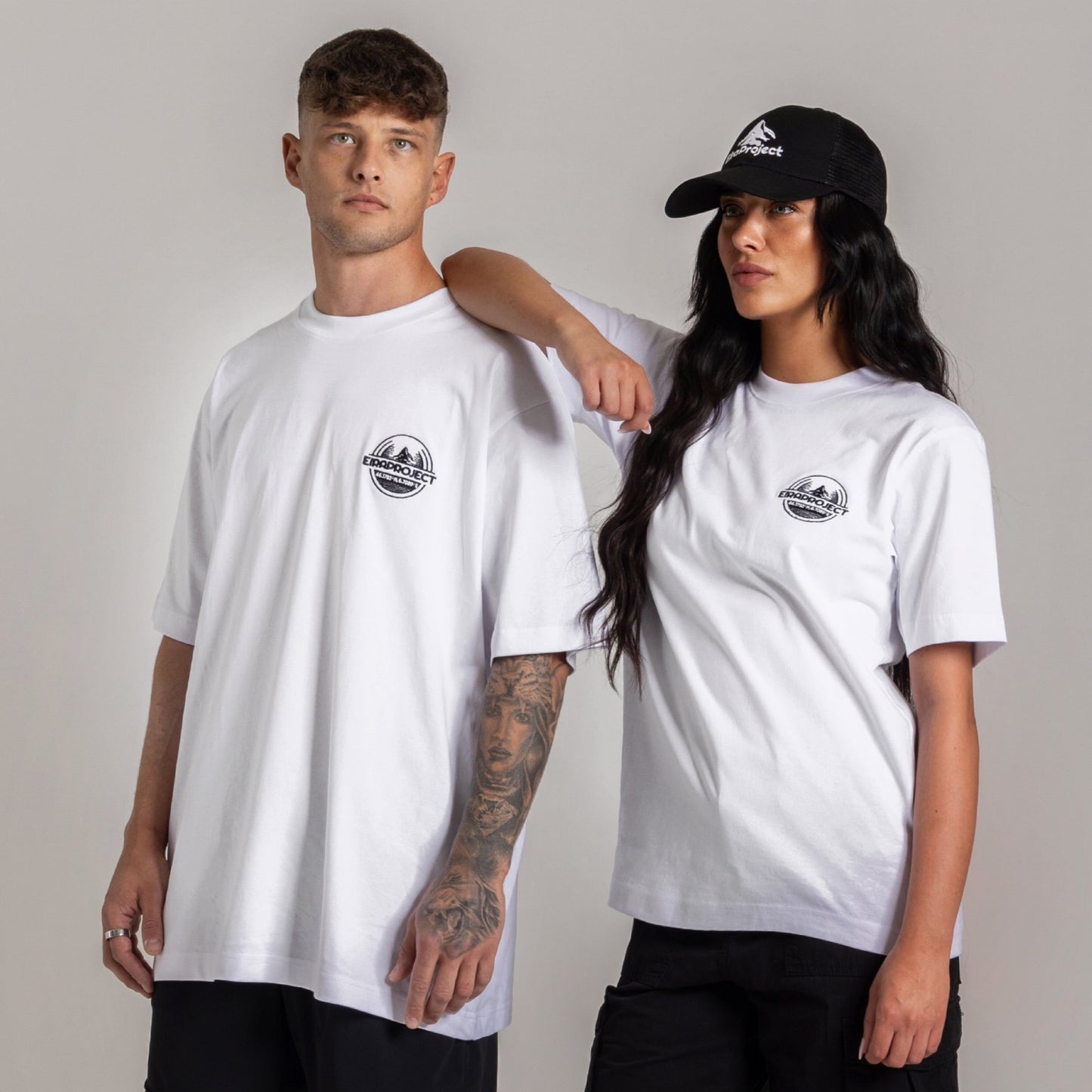 WHITE UNISEX OVERSIZED EIRA PROJECT HEAVYWEIGHT T-SHIRT