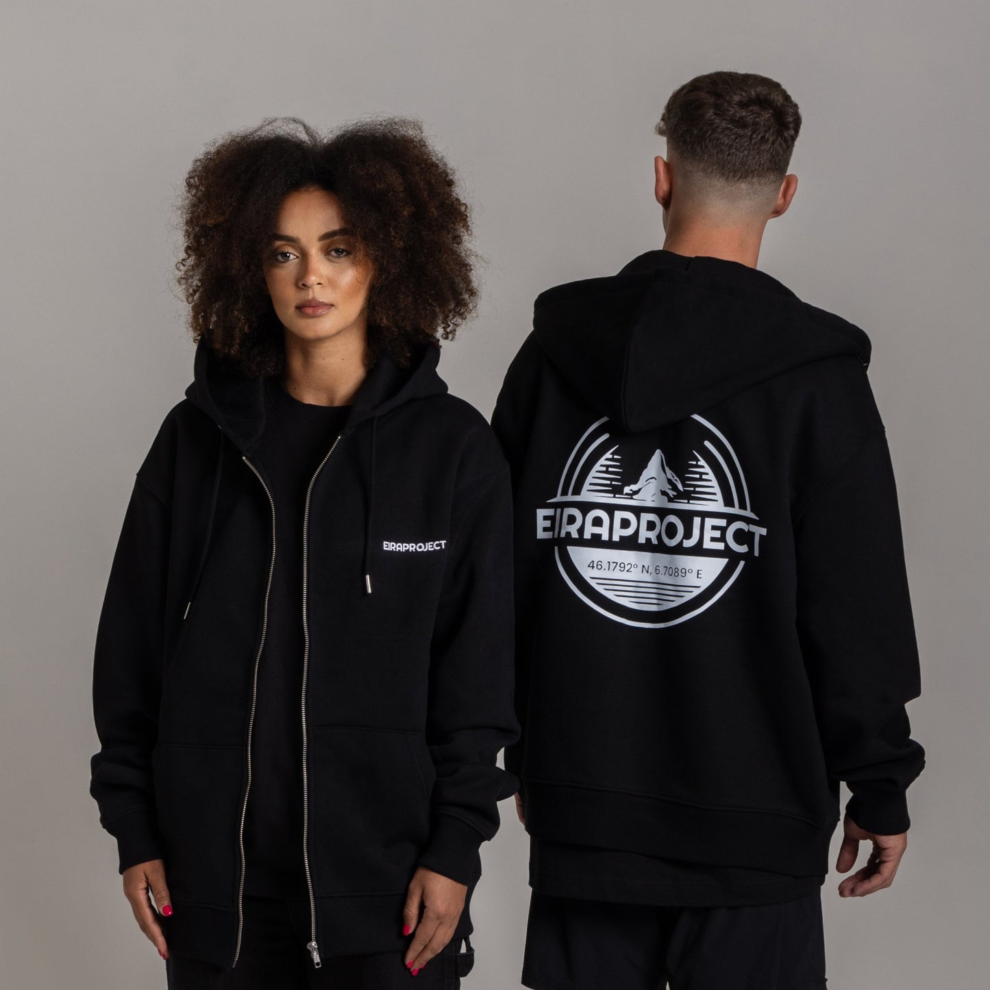 Sweat à capuche 440 GSM - Noir Charbon