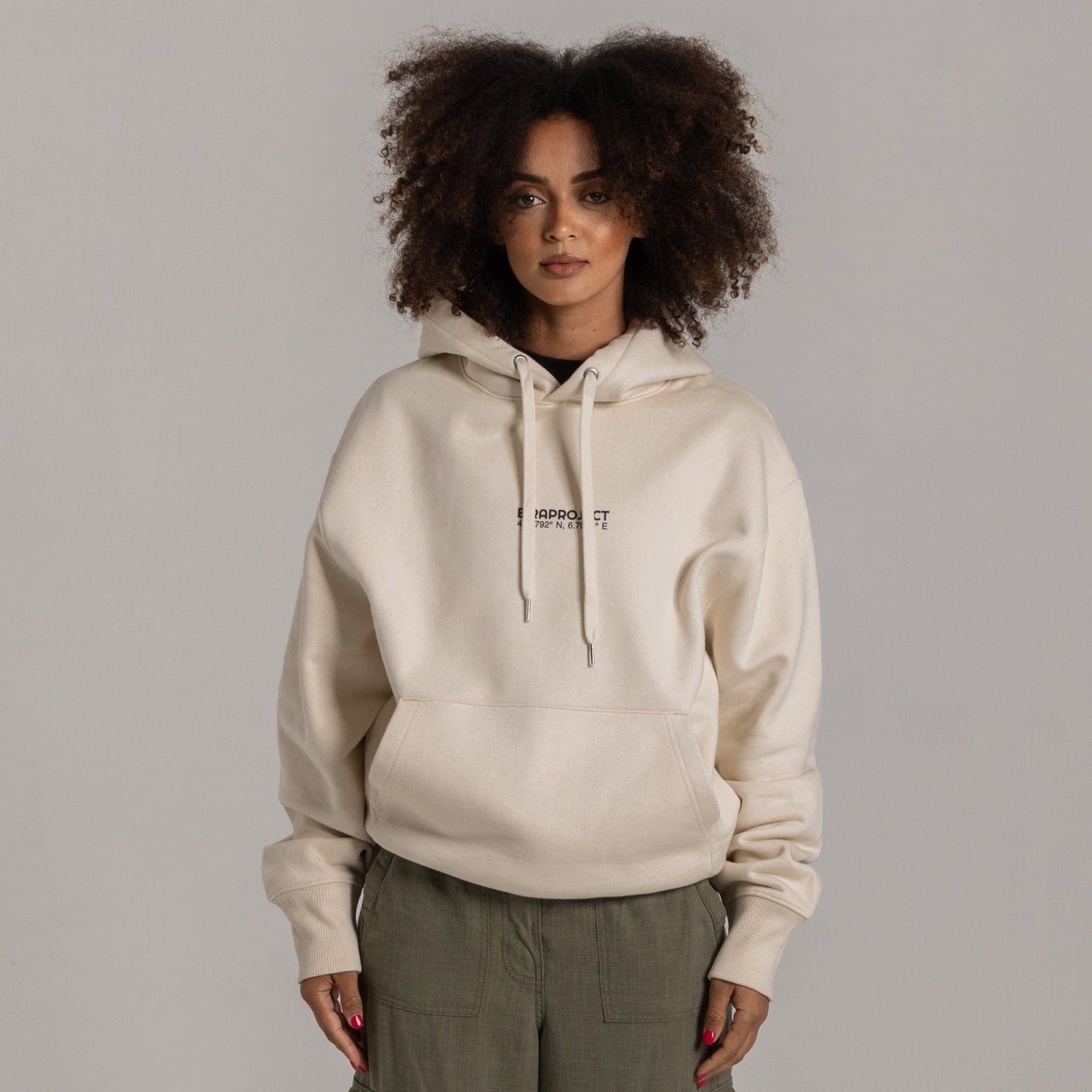 NATURAL COTTON UNISEX EIRA PROJECT HEAVYWEIGHT HOODIE