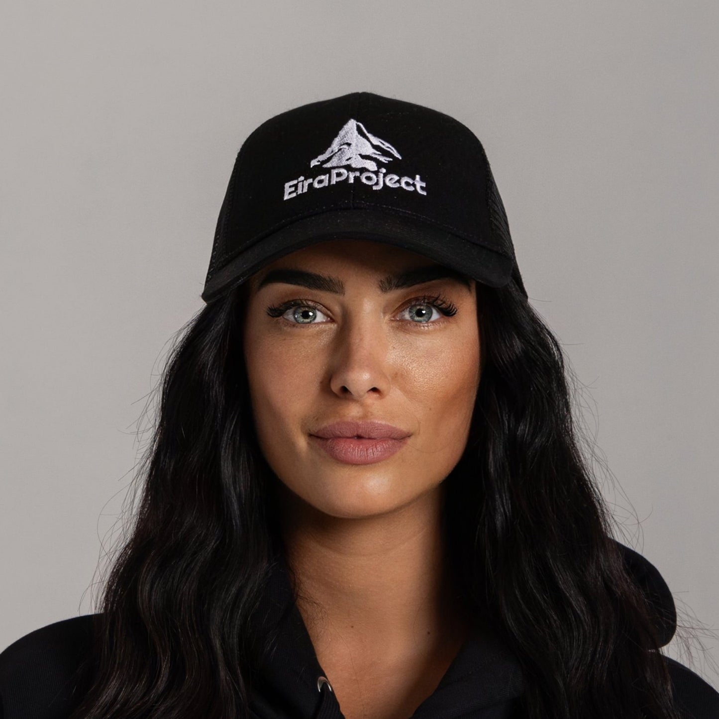 BLACK SIX PANEL CAP