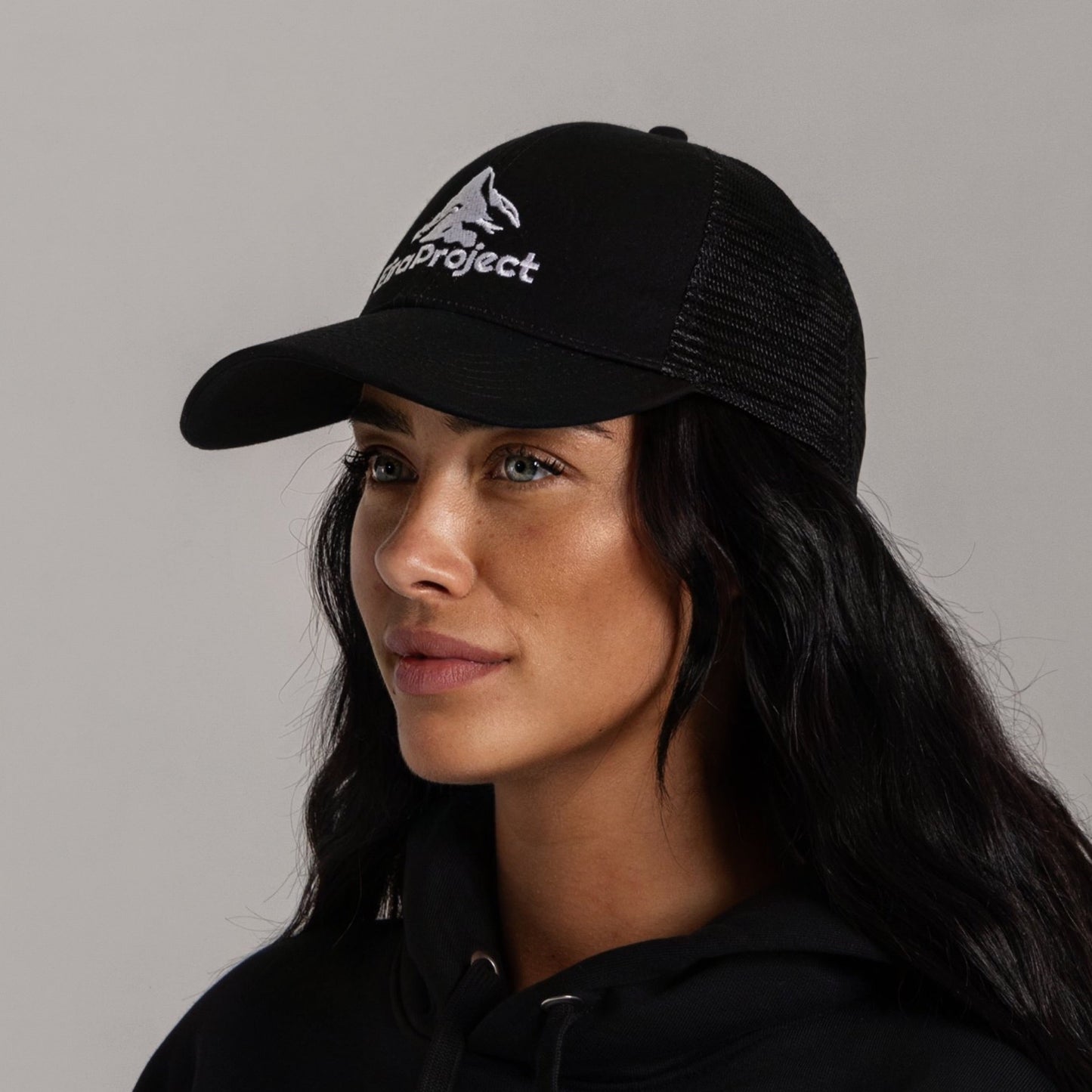 BLACK SIX PANEL CAP