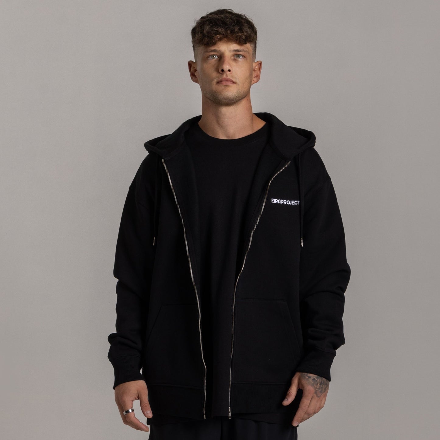 Sweat à capuche 440 GSM - Noir Charbon
