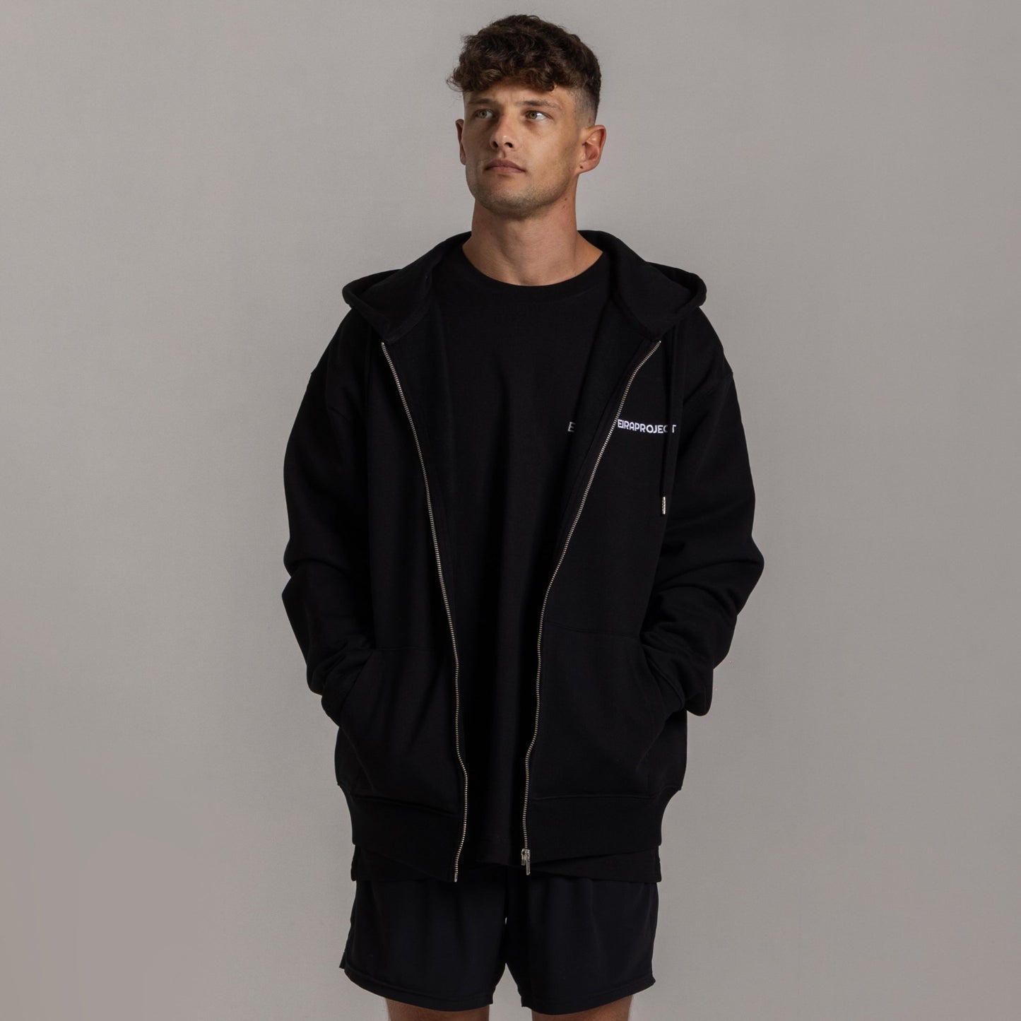 Sweat à capuche 440 GSM - Noir Charbon