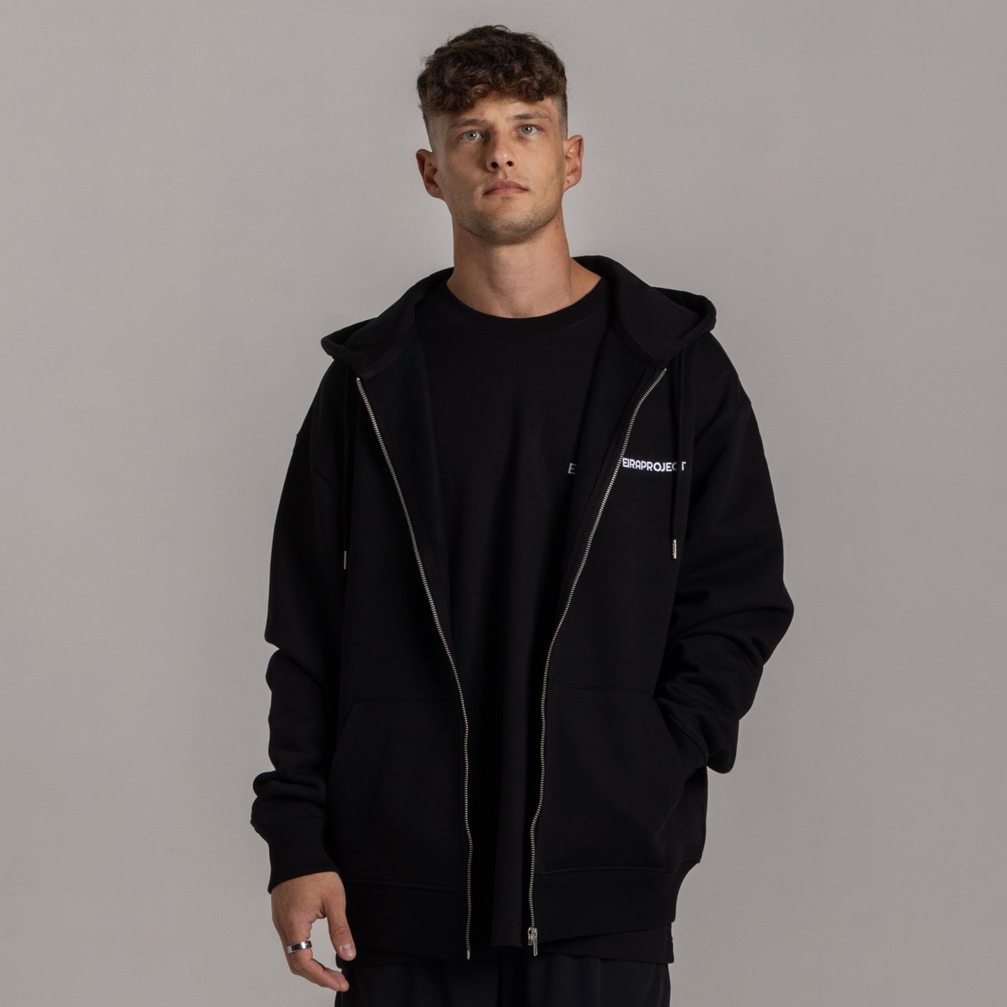 Sweat à capuche 440 GSM - Noir Charbon