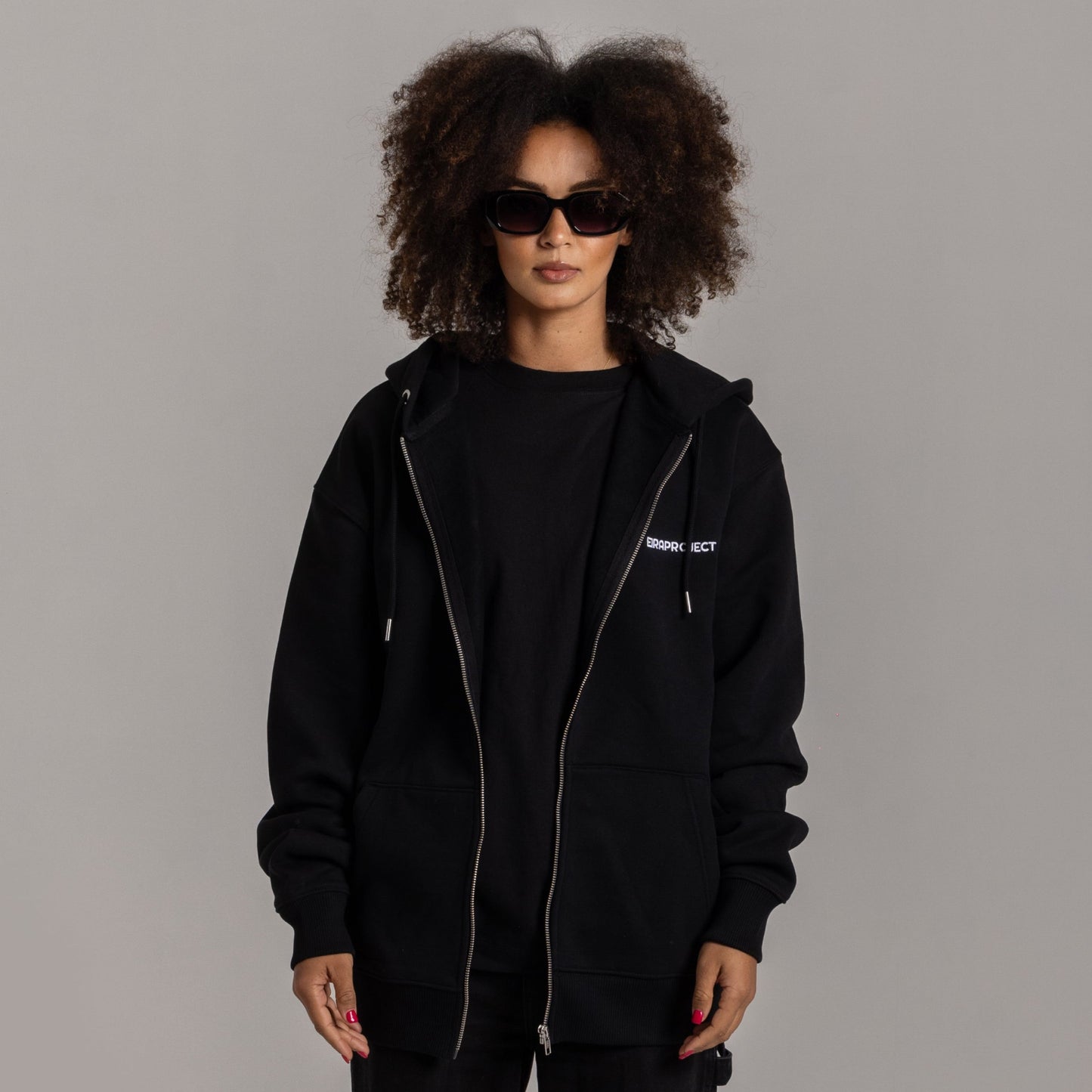 Sweat à capuche 440 GSM - Noir Charbon