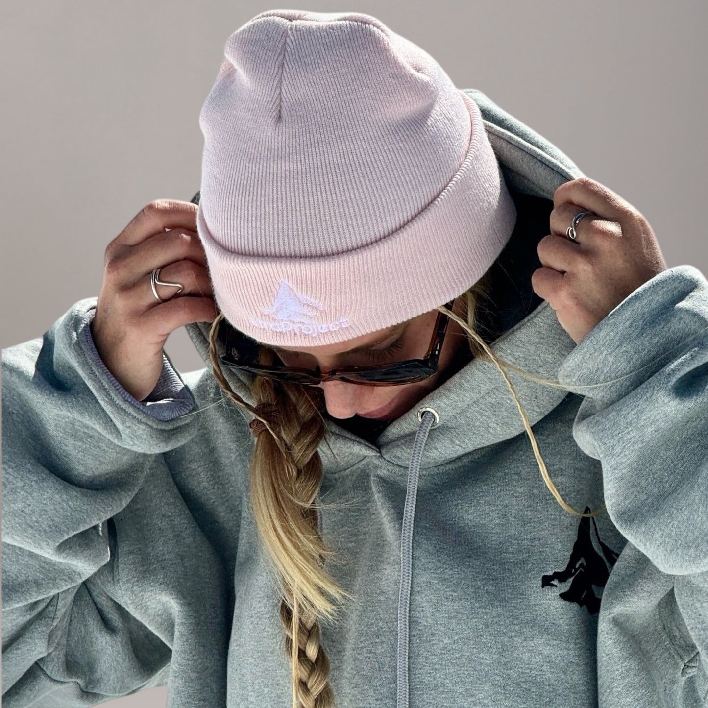 Light Pink Eira Project Cuffed Beanie