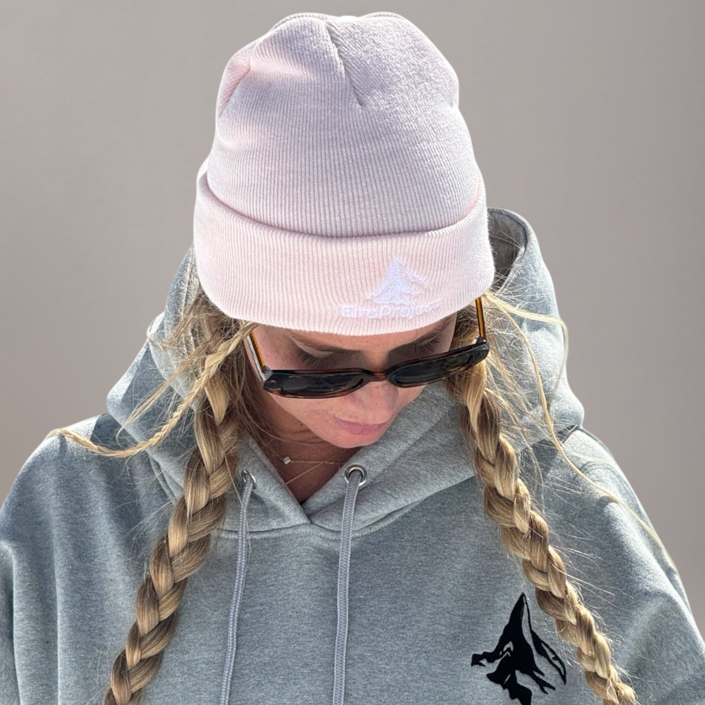 Light Pink Eira Project Cuffed Beanie