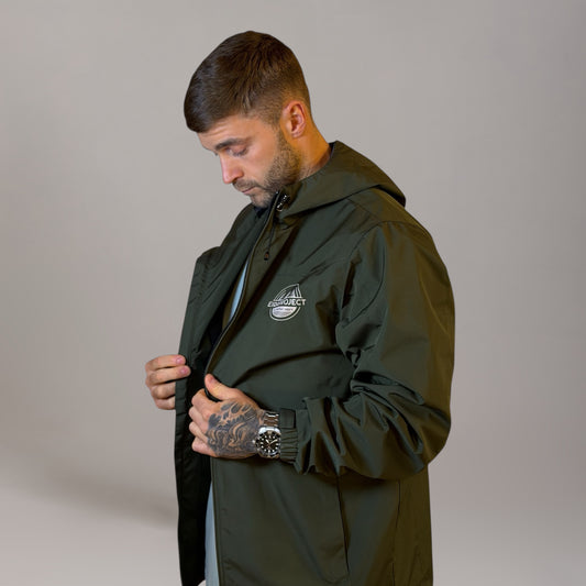 Glazed Green Soft-Shell Windbreaker